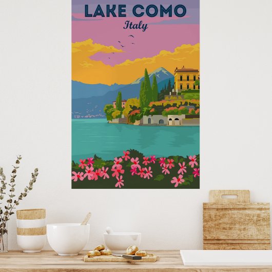 Lake Como, Italy Poster (Küche)