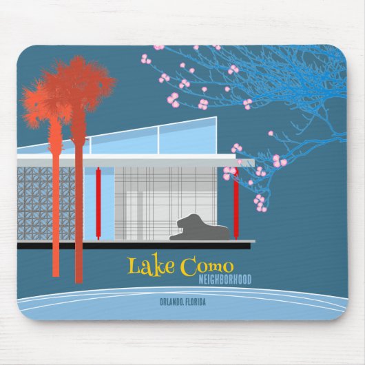 Lake Como Nachbarschaft Mousepad (Vorne)