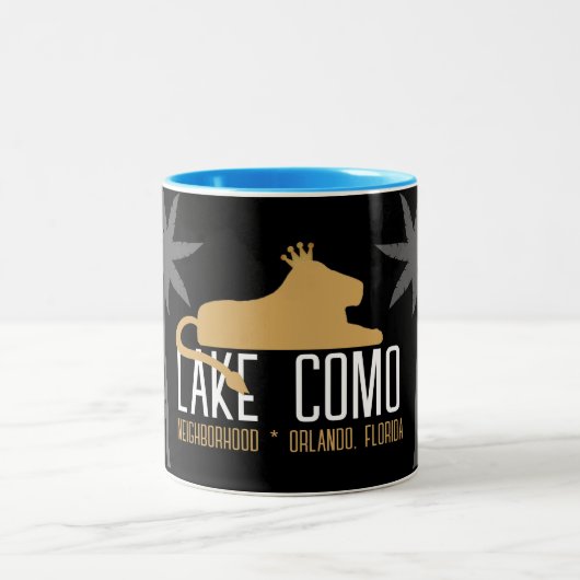 Lake Como Nachbarschaft Zweifarbige Tasse (Mittel)