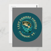 Lake Conroe Fishing, Conroe, TX Postkarte (Vorne/Hinten)