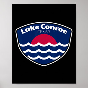 Lake Conroe Texas Angeln Poster