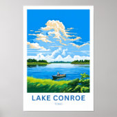 Lake Conroe Texas Travel Print Poster (Vorne)