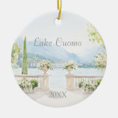 Lake Cuomo Dated Keramik Ornament (Vorne)