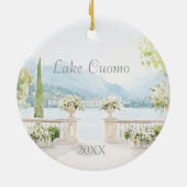 Lake Cuomo Dated Keramik Ornament (Hinten)