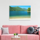 Lake Cushman Beach Leinwanddruck (Insitu (Wohnzimmer))