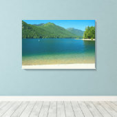 Lake Cushman Beach Leinwanddruck (Insitu (Holzboden))