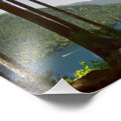 Lake Cushman Summer Print Fotodruck (Ecke)