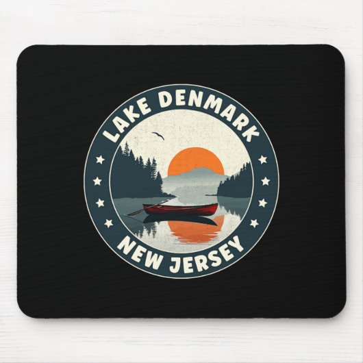 Lake Denmark New Jersey Sunset T Shirt Mousepad (Vorne)