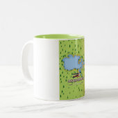 Lake Der Chantecoq, france Lake Map Zweifarbige Tasse (Vorderseite Links)