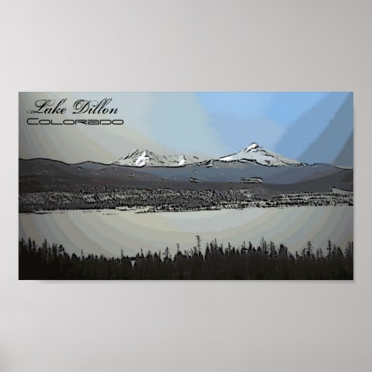 Lake Dillon Colorado landschaftliches Poster (Vorne)