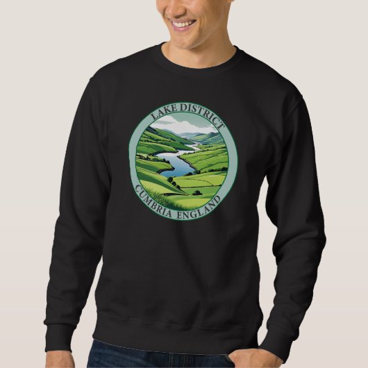 Lake District Cumbria England Sweatshirt (Vorderseite)