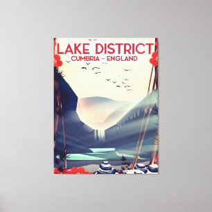 Lake District, Cumbria Travel Poster Leinwanddruck