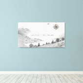 Lake District England Trails Ink Sketch Wall Art Leinwanddruck (Insitu (Holzboden))