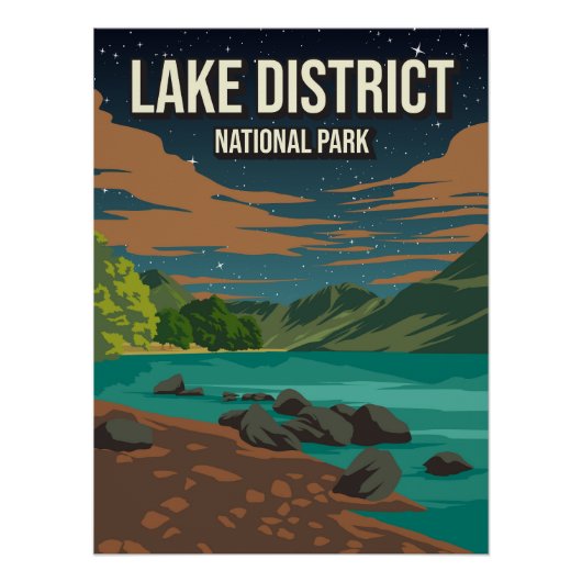 Lake District England UK National Park Poster (Vorderseite)