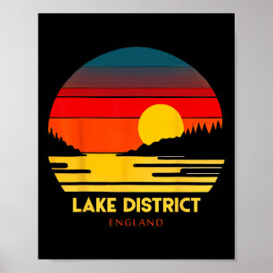 Lake District England Urlaubs-Souvenir Poster