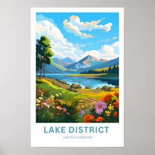 Lake District Großbritannien Travel Print Poster