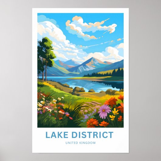 Lake District Großbritannien Travel Print Poster (Vorne)