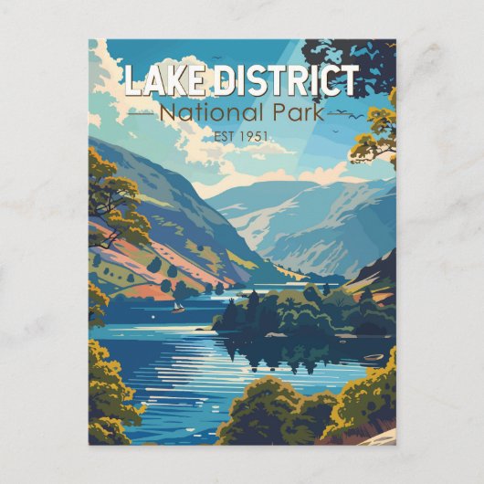 Lake District National Park England Reisen Postkarte (Vorderseite)