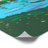 Lake District National Park Lake Buttermere Poster (Ecke)