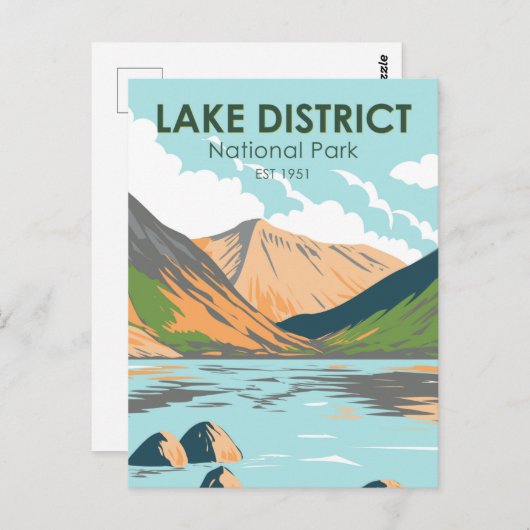 Lake District National Park Wasdale Head England Postkarte (Vorne/Hinten)