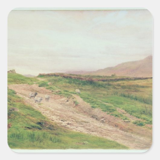 Lake District Quadratischer Aufkleber (Vorderseite)