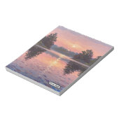 Lake During Dusk Notizblock (Rotiert)