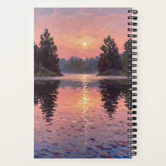 Lake During Dusk Notizblock (Rückseite)