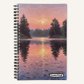 Lake During Dusk Notizblock (Vorderseite)