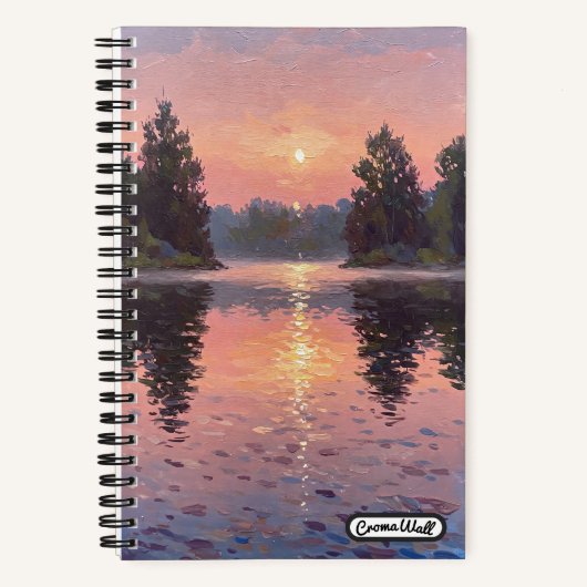 Lake During Dusk Notizblock (Vorderseite)