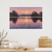 Lake During Dusk Poster (Küche)