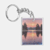 Lake During Dusk Schlüsselanhänger (Vorderseite links)