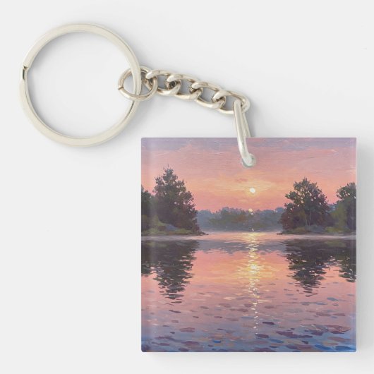 Lake During Dusk Schlüsselanhänger (Vorderseite)