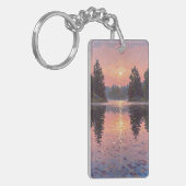 Lake During Dusk Schlüsselanhänger (Vorderseite links)