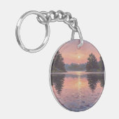 Lake During Dusk Schlüsselanhänger (Vorderseite links)