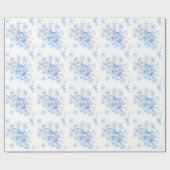 Lake Emily Summer Rose Blueberry Hochglanzverpacku Geschenkpapier (Flach)