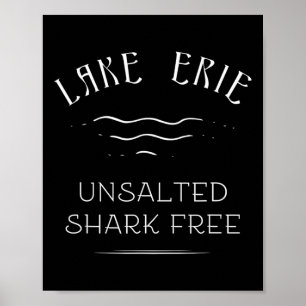 Lake Erie Angelurlaub Ungesalzener Hai Frei Groß Poster