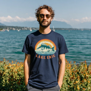 Lake Erie Barschangeln von Sonnenaufgang bis Sonne T-Shirt