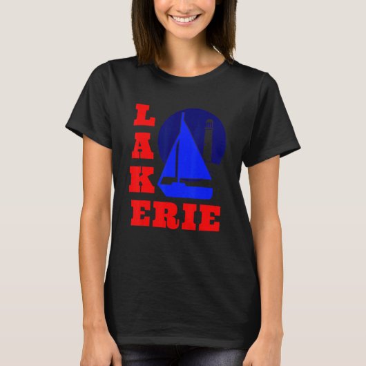 Lake Erie Boating Souvenir Family Matching Group R T-Shirt (Vorderseite)
