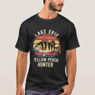 Lake Erie Gelb Barsch Jäger Angeln T-Shirt