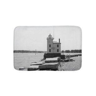 Lake Erie Lighthouse Badematte