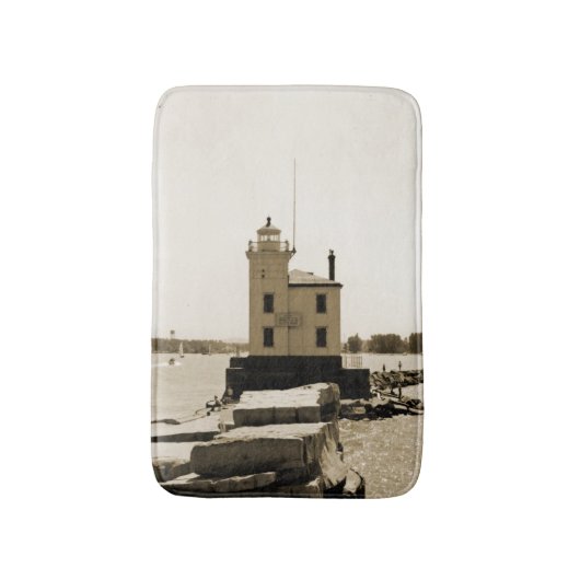 Lake Erie Lighthouse Badematte (Vorderseite Vertikal)