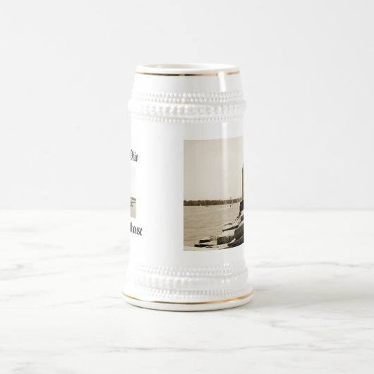Lake Erie Lighthouse Bierglas (Mittel)