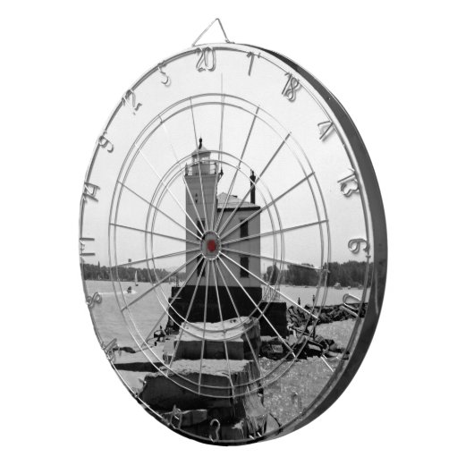 Lake Erie Lighthouse Dartscheibe (Vorderseite rechts)