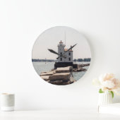 Lake Erie Lighthouse Große Wanduhr (Zuhause)