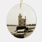 Lake Erie Lighthouse Keramik Ornament (Links)