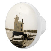 Lake Erie Lighthouse Keramikknauf (Rechts)