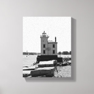 Lake Erie Lighthouse Leinwanddruck
