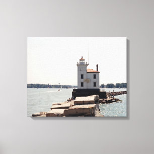 Lake Erie Lighthouse Leinwanddruck