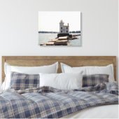Lake Erie Lighthouse Leinwanddruck (Insitu (Schlafzimmer))