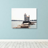Lake Erie Lighthouse Leinwanddruck (Insitu (Holzboden))